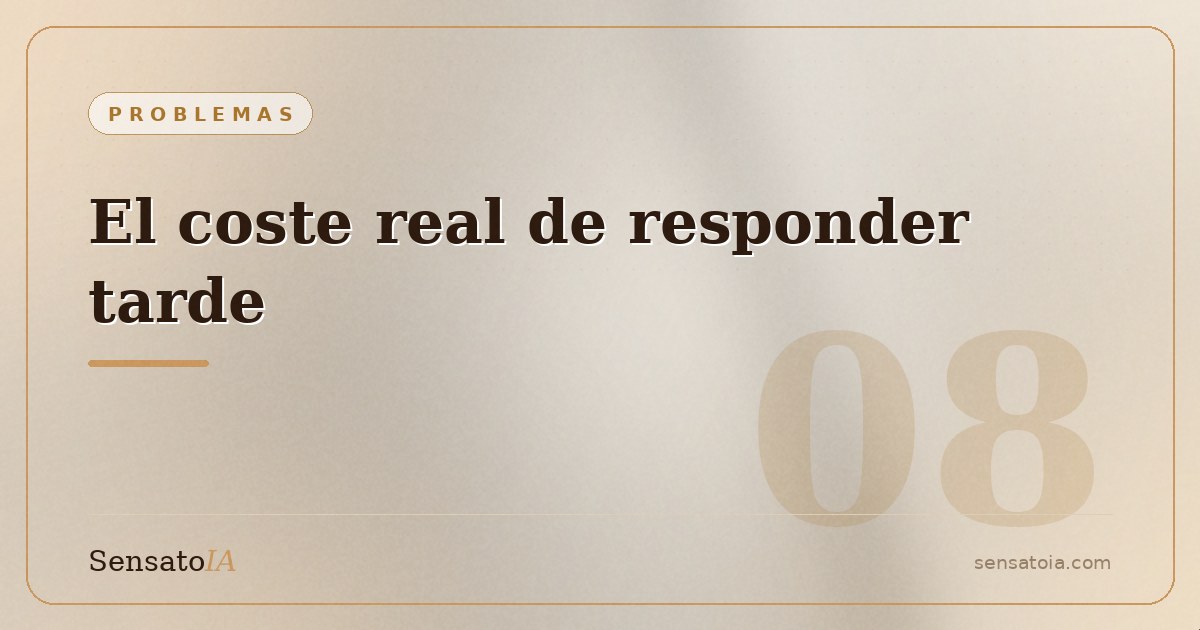 El coste real de responder tarde a tus clientes